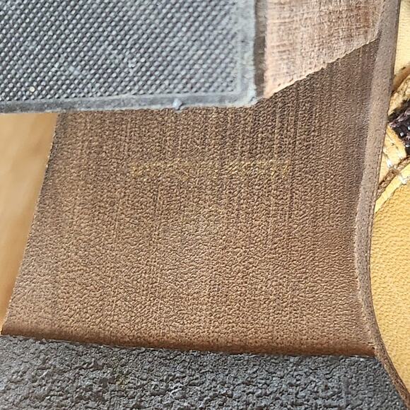 FREE PEOPLE AUBURN TALL OVER THE KNEE BOOTS MUSTARD YELLOW LEATHER SZ 39 US 8 - Picture 9 of 10